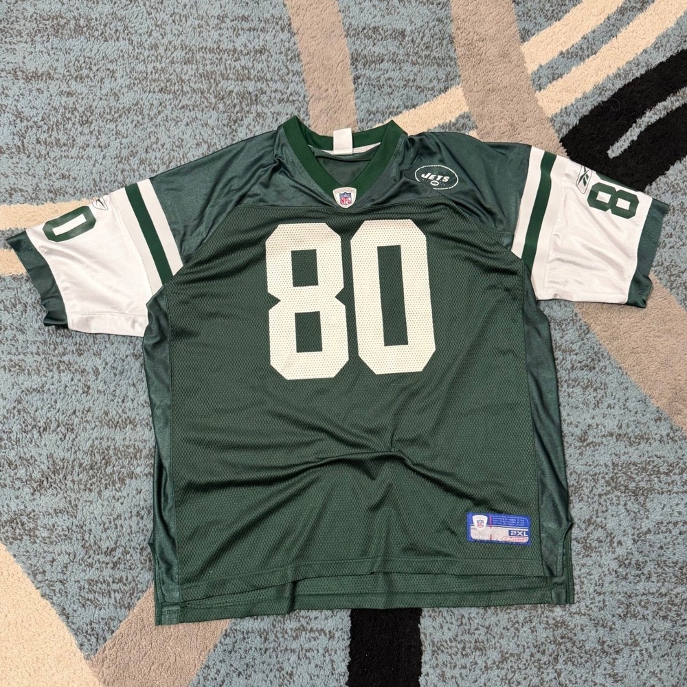 Reebok New York Jets Wayne Chrebet 80 NFL Jersey Mens 2XL Green Vintage Mesh